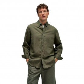 Риза с дълъг ръкав Salsa jeans Cotton Linnen Regular Fit long sleeve shirt - Green (Dark Green V1) риза,с,дълъг,ръкав,дамски,ризи,мъжки,ризи,salsa,jeans,cotton,linnen,regular,fit,long,sleeve,shirt,green,(dark,green,v1)
