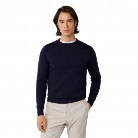 Блуза Hackett HM7000114 sweater - Blue (Old Navy) блуза,мъжки,пуловери,дамски,пуловери,hackett,hm7000114,sweater,blue,(old,navy)