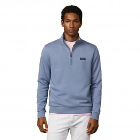 блуза,мъжки,пуловери,hackett,heritage,ess,badge,half,zip,sweatshirt,blue,(thames,blue)