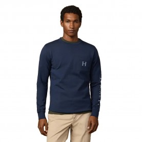 тениска,мъжки,тениски,дамски,тениски,hackett,heritage,peaks,long,sleeve,t,shirt,blue,(old,navy)