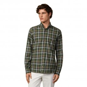 риза,с,дълъг,ръкав,дамски,ризи,мъжки,ризи,hackett,heritage,plaid,long,sleeve,shirt,green,(green)