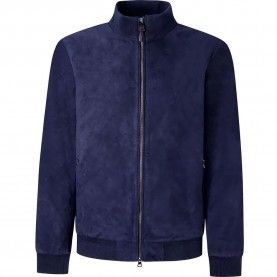 яке,мъжки,якета,дамски,якета,и,палта,hackett,suede,blouson,jacket,blue,(navy,blazer)