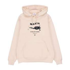 Блуза Makia Loon sweatshirt hoodie - Beige (Natural White) блуза,мъжки,пуловери,makia,loon,sweatshirt,hoodie,beige,(natural,white)
