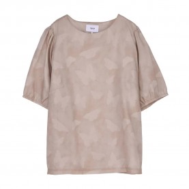 Makia Papillone short sleeve blouse - Beige (Humus) дамски,блузи,makia,papillone,short,sleeve,blouse,beige,(humus)