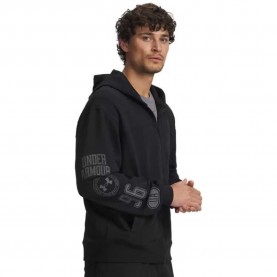 Блуза Under armour Rival Lightweight Graphic full zip sweatshirt - Black (Black) блуза,мъжки,пуловери,under,armour,rival,lightweight,graphic,full,zip,sweatshirt,black,(black)