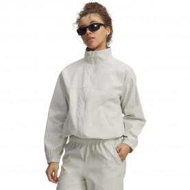 Блуза Under armour Unstoppable Woven full zip sweatshirt - White (White) блуза,дамски,блузи,under,armour,unstoppable,woven,full,zip,sweatshirt,white,(white)