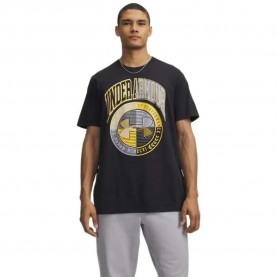 Тениска Under armour Varsity Crest short sleeve T-shirt - Black (Black) тениска,мъжки,тениски,дамски,тениски,under,armour,varsity,crest,short,sleeve,t,shirt,black,(black)