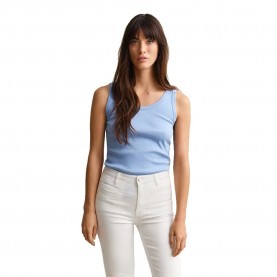 Тениска Gant 4201409 sleeveless T-shirt - Blue (Hydrangea Blue) тениска,мъжки,тениски,дамски,тениски,gant,4201409,sleeveless,t,shirt,blue,(hydrangea,blue)
