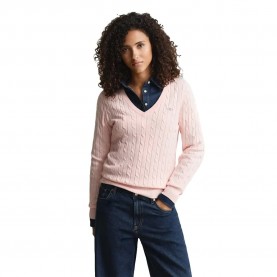Блуза Gant 4800101 sweater - Pink (Apricot Pink) блуза,мъжки,пуловери,дамски,пуловери,gant,4800101,sweater,pink,(apricot,pink)