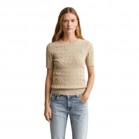 Блуза Gant 4800105 sweater - Beige (Oat Beige) блуза,мъжки,пуловери,дамски,пуловери,gant,4800105,sweater,beige,(oat,beige)
