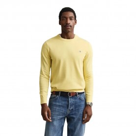 Блуза Gant 8030561 Classic sweater - Yellow (Light Mustard Yellow) блуза,мъжки,пуловери,дамски,пуловери,gant,8030561,classic,sweater,yellow,(light,mustard,yellow)