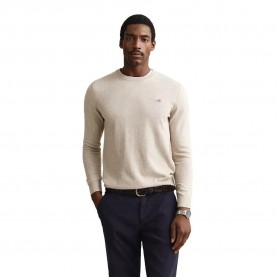 блуза,мъжки,пуловери,дамски,пуловери,gant,8030561,classic,sweater,beige,(oat,melange)