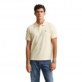 дамски,блузи,с,яка,мъжки,блузи,с,яка,gant,reg,shield,short,sleeve,polo,yellow,(vanilla,yellow)