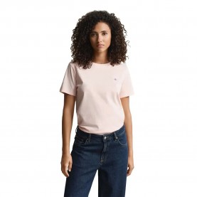 Тениска Gant Shield Regular Fit short sleeve T-shirt - Pink (Apricot Pink) тениска,мъжки,тениски,дамски,тениски,gant,shield,regular,fit,short,sleeve,t,shirt,pink,(apricot,pink)