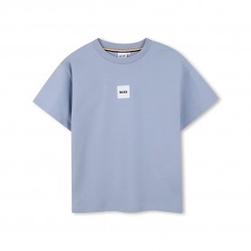 Тениска BOSS J52897 short sleeve T-shirt - Blue (Measured Gray) тениска,мъжки,тениски,дамски,тениски,boss,j52897,short,sleeve,t,shirt,blue,(measured,gray)