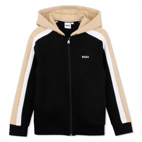 Блуза BOSS J52947 full zip sweatshirt - Black (Black) блуза,детски,блузи,boss,j52947,full,zip,sweatshirt,black,(black)