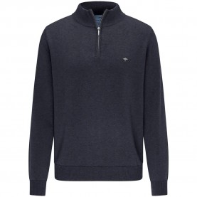 Блуза Fynch hatton SFPK215 half zip sweater refurbished - Grey (Navy) блуза,мъжки,пуловери,fynch,hatton,sfpk215,half,zip,sweater,refurbished,grey,(navy)