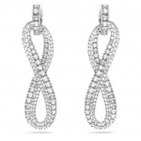 бижутерия,swarovski,5616586,earrings,silver,(grey)