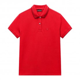 Napapijri Aurora short sleeve polo - Red (Valiant Pop Rau) дамски,блузи,с,яка,мъжки,блузи,с,яка,napapijri,aurora,short,sleeve,polo,red,(valiant,pop,rau)