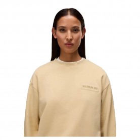 Поларена блуза Napapijri Clarao Fleece sweatshirt - Beige (Mojave Des) поларена,блуза,дамски,блузи,napapijri,clarao,fleece,sweatshirt,beige,(mojave,des)