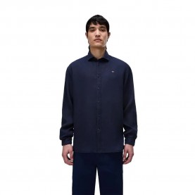 Риза с дълъг ръкав Napapijri Linen 1 long sleeve shirt - Blue (Blue Marine) риза,с,дълъг,ръкав,дамски,ризи,мъжки,ризи,napapijri,linen,1,long,sleeve,shirt,blue,(blue,marine)