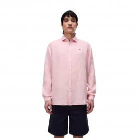 Риза с дълъг ръкав Napapijri Linen 1 long sleeve shirt - Pink (Zephyr) риза,с,дълъг,ръкав,дамски,ризи,мъжки,ризи,napapijri,linen,1,long,sleeve,shirt,pink,(zephyr)