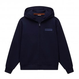 Поларена блуза Napapijri New Box Logo Fleece full zip sweatshirt - Blue (Blue Marine) поларена,блуза,детски,блузи,napapijri,new,box,logo,fleece,full,zip,sweatshirt,blue,(blue,marine)