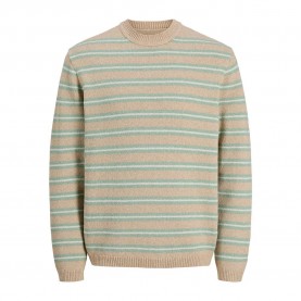 блуза,мъжки,пуловери,дамски,пуловери,jack,&,jones,ben,sweater,beige,(celadon,tint,stripes)