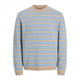 блуза,мъжки,пуловери,дамски,пуловери,jack,&,jones,ben,sweater,beige,brown,(skyway,stripes)