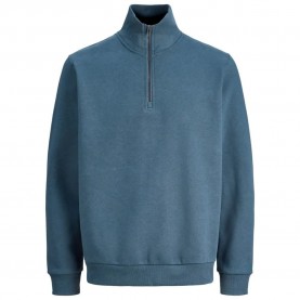 блуза,мъжки,пуловери,дамски,пуловери,jack,&,jones,bradley,half,zip,sweater,blue,(turbulence)