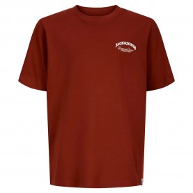 Тениска Jack & jones Brandes Backp Relaxed SN short sleeve T-shirt - Red (Fired Brick) тениска,мъжки,тениски,дамски,тениски,jack,&,jones,brandes,backp,relaxed,sn,short,sleeve,t,shirt,red,(fired,brick)