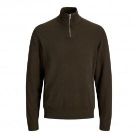 блуза,мъжки,пуловери,дамски,пуловери,jack,&,jones,emil,half,zip,sweater,green,(rosin)