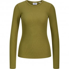 Тениска Jack & jones Freya Rib JJXX long sleeve T-shirt - Green (Green Moss) тениска,мъжки,тениски,дамски,тениски,jack,&,jones,freya,rib,jjxx,long,sleeve,t,shirt,green,(green,moss)