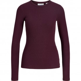 Тениска Jack & jones Freya Rib JJXX long sleeve T-shirt - Purple (Winetasting) тениска,мъжки,тениски,дамски,тениски,jack,&,jones,freya,rib,jjxx,long,sleeve,t,shirt,purple,(winetasting)