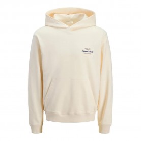 Суичър Jack & jones Norrebro Typo Back hoodie - White (Antique White) суичър,детски,блузи,jack,&,jones,norrebro,typo,back,hoodie,white,(antique,white)