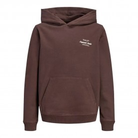 Суичър Jack & jones Norrebro Typo Back hoodie - Brown (Java) суичър,детски,блузи,jack,&,jones,norrebro,typo,back,hoodie,brown,(java)