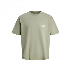 Тениска Jack & jones Norrebro Typo short sleeve T-shirt - Beige (Seagrass) тениска,мъжки,тениски,дамски,тениски,jack,&,jones,norrebro,typo,short,sleeve,t,shirt,beige,(seagrass)