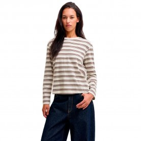Тениска Jack & jones Sophia Boxy Striped JJXX long sleeve T-shirt - White (Carafe / Vanilla Ice) тениска,мъжки,тениски,дамски,тениски,jack,&,jones,sophia,boxy,striped,jjxx,long,sleeve,t,shirt,white,(carafe,vanilla,ice)
