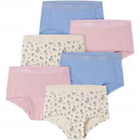 Name it Hipster Floral panties 6 units - Multicolor (Buttercream / Flower Aop / Corsage / Grapemist) детско,бельо,name,it,hipster,floral,panties,6,units,multicolor,(buttercream,flower,aop,corsage,grapemist)
