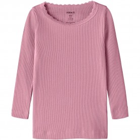 Тениска Name it Kab long sleeve T-shirt - Pink (Lilas) тениска,мъжки,тениски,дамски,тениски,name,it,kab,long,sleeve,t,shirt,pink,(lilas)