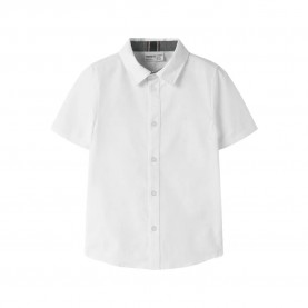 Риза с къс ръкав Name it Newsa short sleeve shirt - White (Bright White) риза,с,къс,ръкав,дамски,ризи,мъжки,ризи,name,it,newsa,short,sleeve,shirt,white,(bright,white)