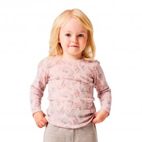 Тениска Name it Wang Needle Mini long sleeve T-shirt - Pink (Violet Ice / Flowers / Leafs) тениска,мъжки,тениски,дамски,тениски,name,it,wang,needle,mini,long,sleeve,t,shirt,pink,(violet,ice,flowers,leafs)
