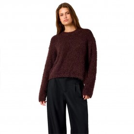 Блуза Noisy may Sassy sweater - Brown (Chocolate Plum) блуза,мъжки,пуловери,дамски,пуловери,noisy,may,sassy,sweater,brown,(chocolate,plum)