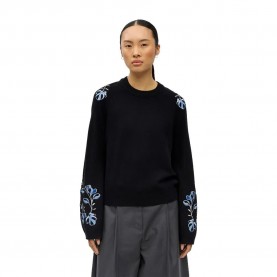 блуза,мъжки,пуловери,дамски,пуловери,object,laney,rubin,sweater,black,(black,multi,color,emb)