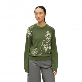 блуза,мъжки,пуловери,дамски,пуловери,object,laney,rubin,sweater,green,(bronze,green,sandshell,wild,flower)