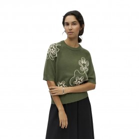 Блуза Object Laney Rubin sweatshirt - Green (Bronze Green / Sandshell Wild Flower) блуза,дамски,блузи,object,laney,rubin,sweatshirt,green,(bronze,green,sandshell,wild,flower)