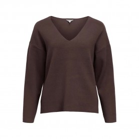 блуза,мъжки,пуловери,дамски,пуловери,object,reynard,v,neck,sweater,brown,(seal,brown)