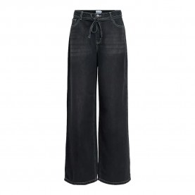 Дънки Object Rosie Wide Fit jeans - Black (Black / Washed) дънки,мъжки,панталони,дамски,панталони,object,rosie,wide,fit,jeans,black,(black,washed)