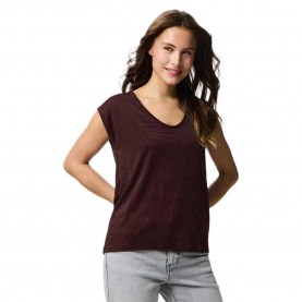 тениска,мъжки,тениски,дамски,тениски,pieces,billo,lurex,stripes,short,sleeve,t,shirt,purple,(winetasting,gold,lurex)