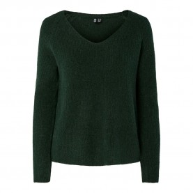 блуза,дамски,пуловери,дамски,плетени,дрехи,pieces,ellen,v,neck,sweater,green,(darkest,spruce)